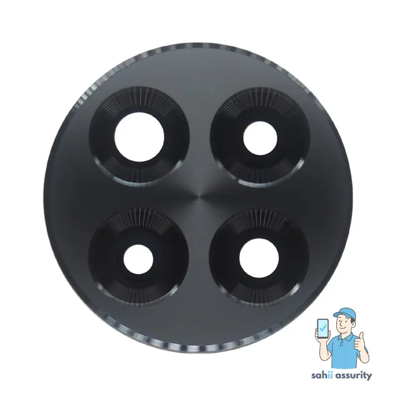 Camera Lens Glass with Frame for OnePlus Ace 5 Pro Black